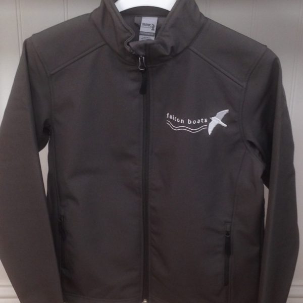 Ladies Softshell Jacket in Charcoal (XL)