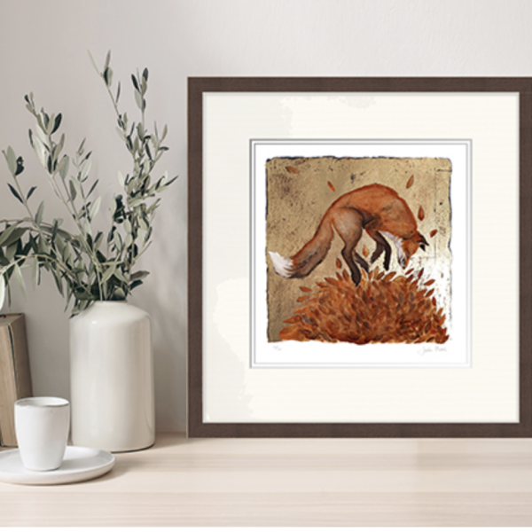 Slightly Foxed (Gold Leaf, Framed)