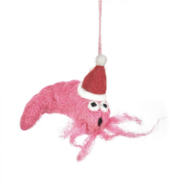Felt Festive Prawn