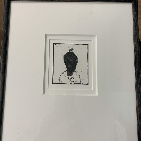 Perched - Original Scratchboard by Jackie Morris