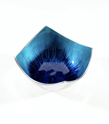Brushed Aqua Square Dish