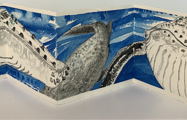Nicola Davies - 5 Panel Concertina Artwork (Design 5)