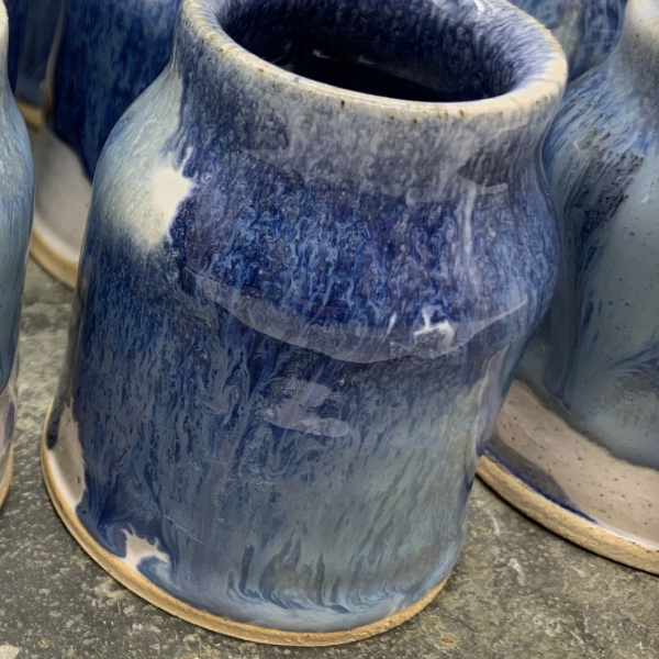 Ride the Wave - Ceramic Match Striker Pot - Blue - RTW