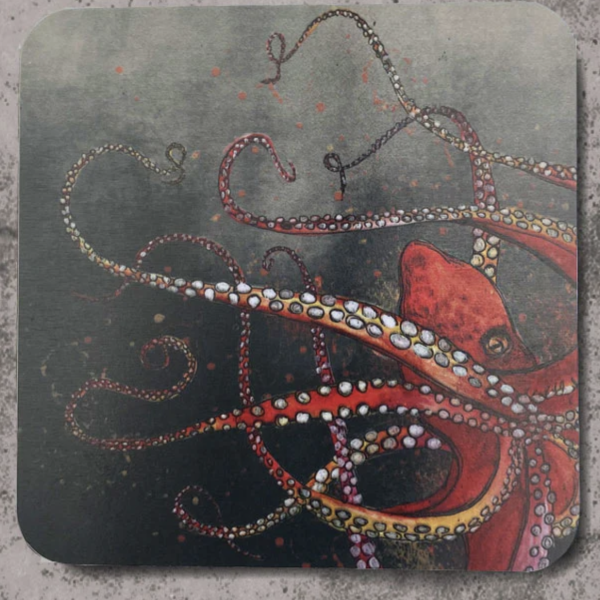 Dollyhotdogs Placemat - Red Octopus