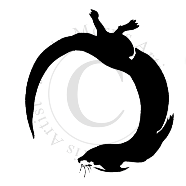 Jackie Morris - Otter Design 1, 2 Inch Stamp