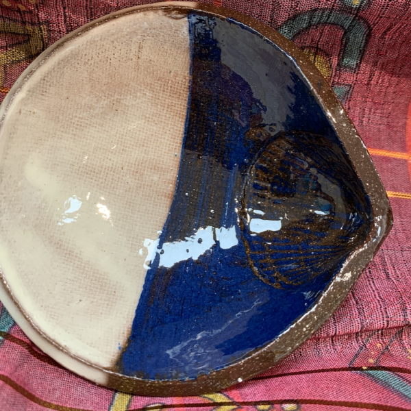 Small Shell Dish - Blue Design 2