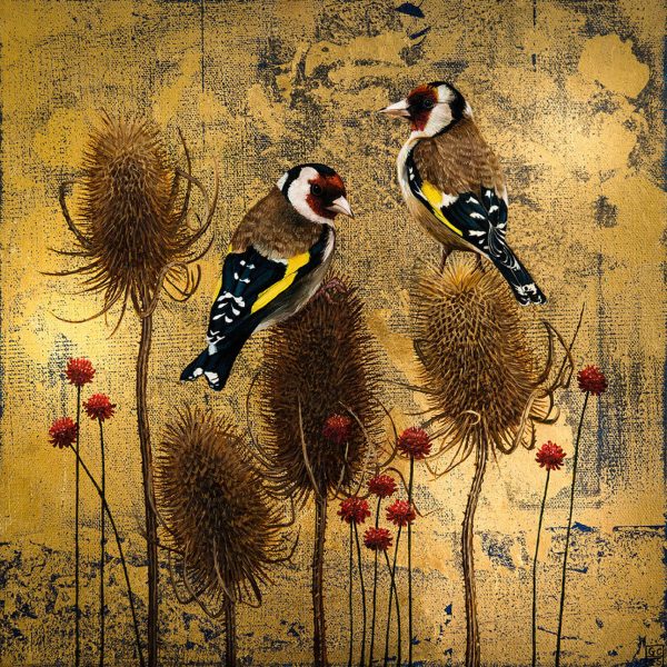Goldfinch and Teasels - Georgia Cox