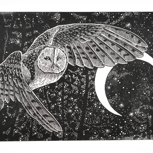 Leap of Faith - Lino Print