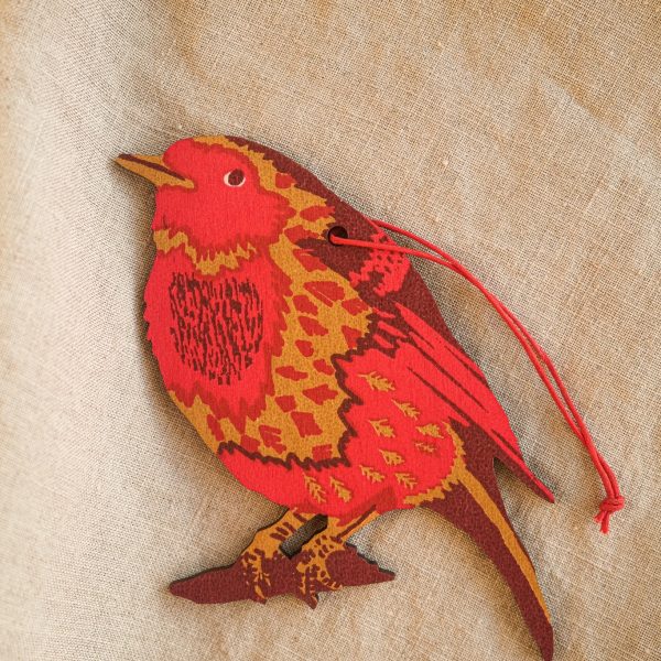 East End Press - Wooden Robin Hanging Decorations