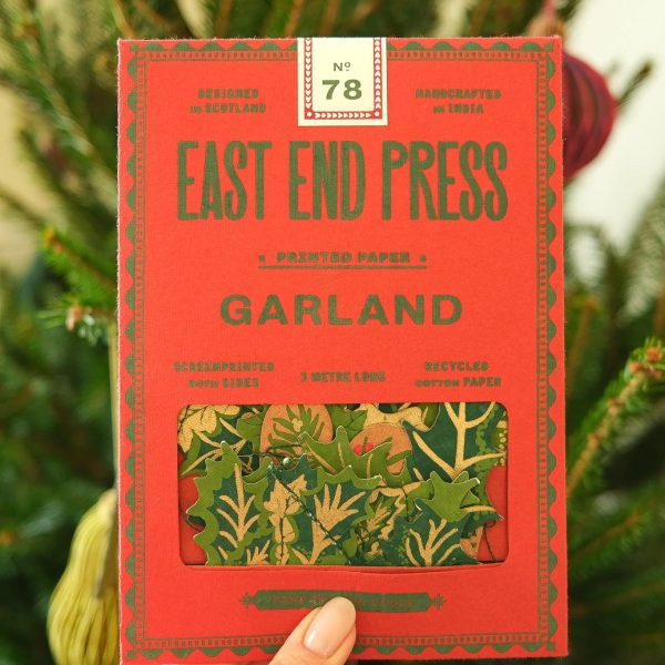 East End Press - Holly & Ivy, Sewn Garland