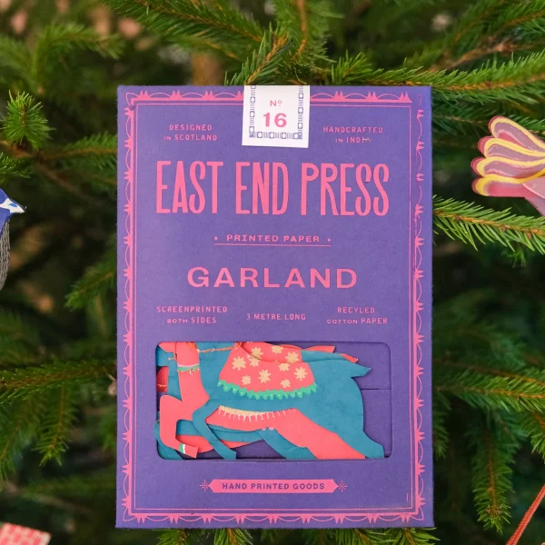 East End Press - Reindeer, Sewn Garland