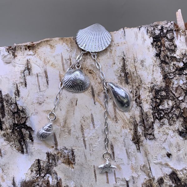 Silver Shells - Statement Earring (Singlular)