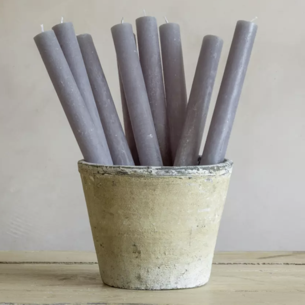 Rustic Dinner Candle Light Grey