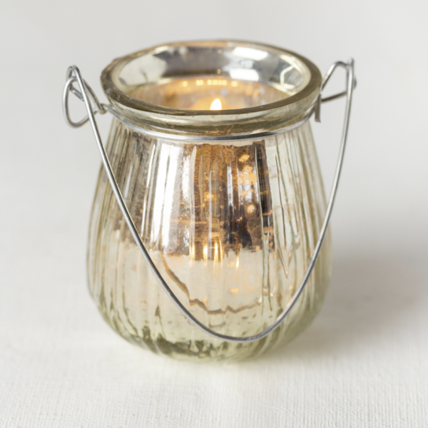 Hanging Tealight Holder - Silver