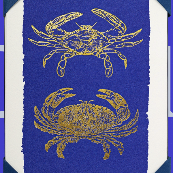Gold Crabs - 5 Pack Small Cards