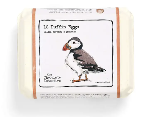 12 Chocolate Puffin Eggs 150g