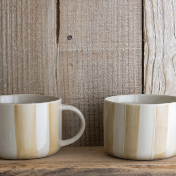 Kindred Cornflower Mug - Brushed Mustard Yellow (Set of 2)