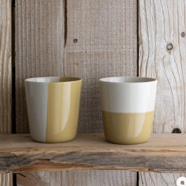 Kindred Rue Beaker - Mustard Yellow - Large (Set of 2)